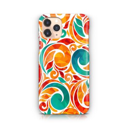Abstarct Swirl Bloom Orange Flower iPhone 13 / 13 Pro / 13 Pro Max / 13 Mini 3D Case
