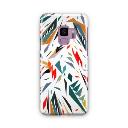 Abstract Shatter White Color Samsung Galaxy S9 / S9 Plus 3D Case