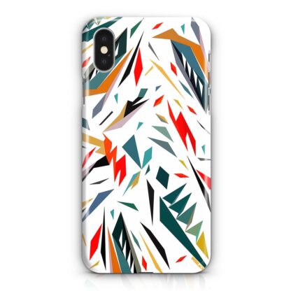 Abstract Shatter White Color iPhone X / XR / XS / XS Max 3D Case