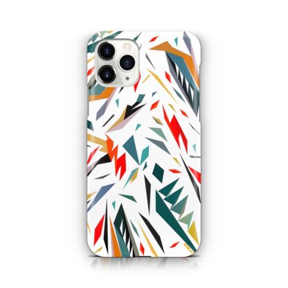 Abstract Shatter White Color iPhone 12 / 12 Pro / 12 Pro Max / 12 Mini 3D Case
