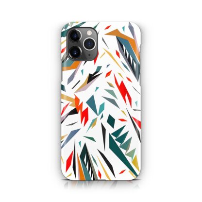 Abstract Shatter White Color iPhone 14 / 14 Plus / 14 Pro / 14 Pro Max 3D Case