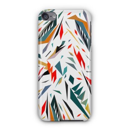 Abstract Shatter White Color iPod Touch 6 / 7 3D Case