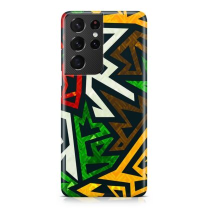 Graffiti Blitz Color Pattern Samsung Galaxy S21 / S21 Plus / S21 Ultra / S21 FE 3D Case