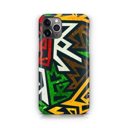 Graffiti Blitz Color Pattern iPhone 14 / 14 Plus / 14 Pro / 14 Pro Max 3D Case