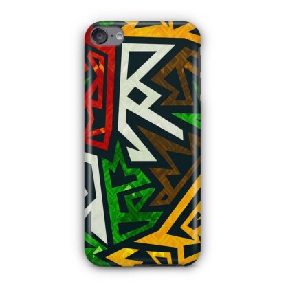 Graffiti Blitz Color Pattern iPod Touch 6 / 7 3D Case