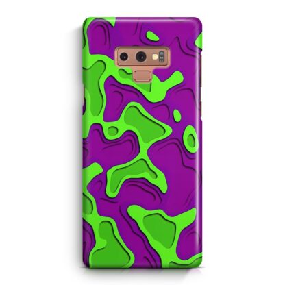 Green Purple Liquid Cover Samsung Galaxy Note 9 3D Case