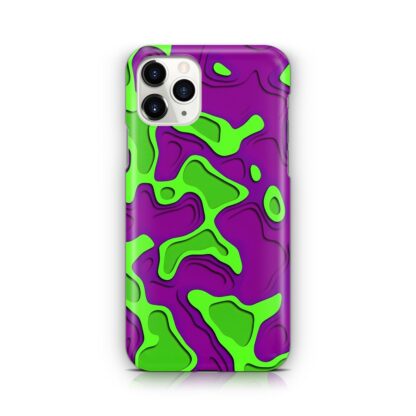 Green Purple Liquid Cover iPhone 12 / 12 Pro / 12 Pro Max / 12 Mini 3D Case