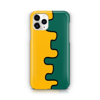 Orange Green Split Slime iPhone 12 / 12 Pro / 12 Pro Max / 12 Mini 3D Case