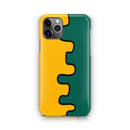 Orange Green Split Slime iPhone 14 / 14 Plus / 14 Pro / 14 Pro Max 3D Case