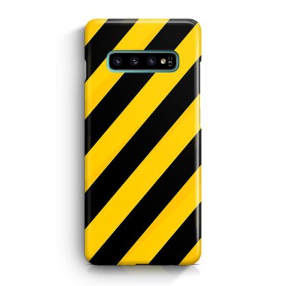 Yellow Black Stripe Samsung Galaxy S10 / S10e / S10 Plus / S10 5G 3D Case