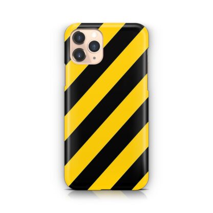 Yellow Black Stripe iPhone 13 / 13 Pro / 13 Pro Max / 13 Mini 3D Case